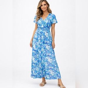 ABEL THE LABEL FLORAL DRESS SIZE MEDIUM